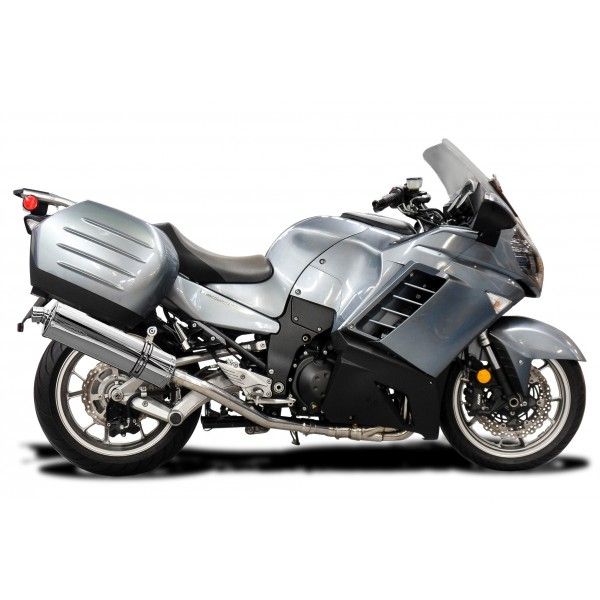 Delkevic volledig systeem Oval RVS 450mm - GTR1400 (2007-2020)