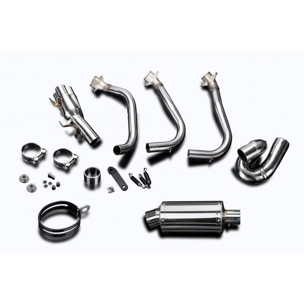 Delkevic volledig systeem Oval RVS 225mm - Street Triple (2017-2020)