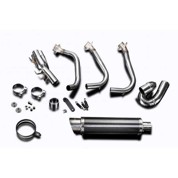 Delkevic volledig systeem Round Carbon 350mm - Street Triple (2017-2020)