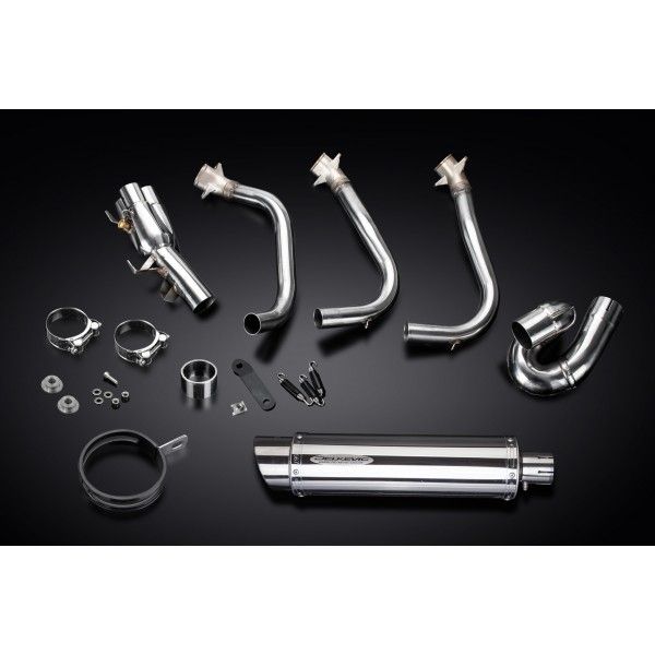 Delkevic volledig systeem Round RVS 350mm - Street Triple (2017-2020)