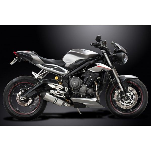 Delkevic volledig systeem X-Oval Titanium 260mm - Street Triple (2017-2020)