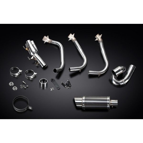 Delkevic volledig systeem Round Carbon 200mm - Street Triple (2017-2020)