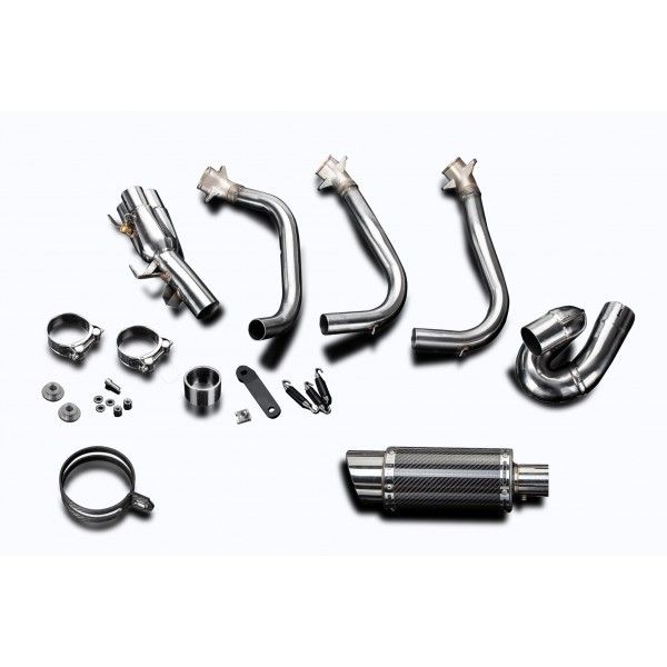 Delkevic volledig systeem Round Carbon 200mm - Street Triple (2017-2020)