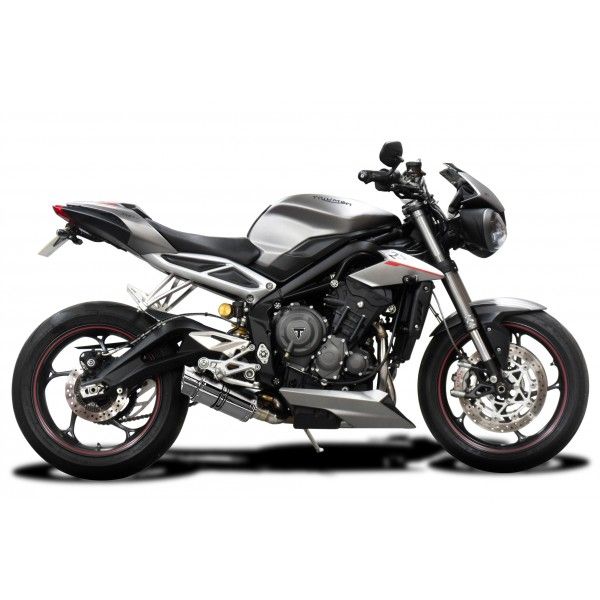 Delkevic volledig systeem Round RVS 200mm - Street Triple (2017-2020)
