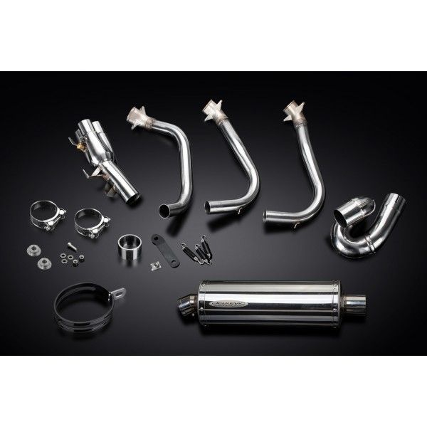 Delkevic volledig systeem Oval RVS 350mm - Street Triple (2017-2020)