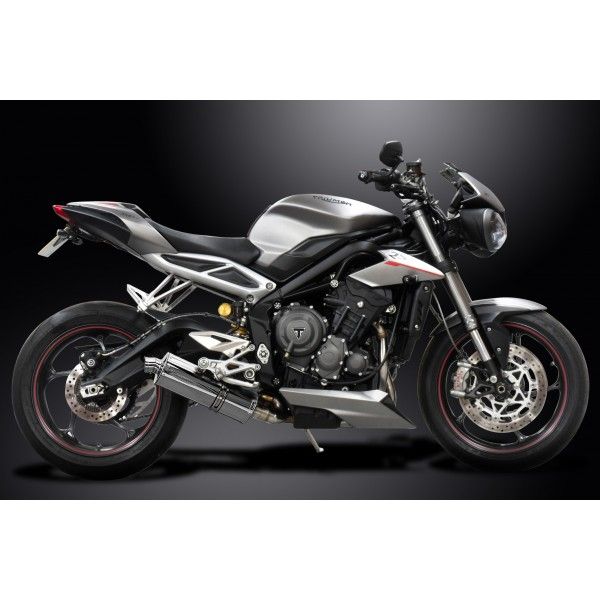 Delkevic volledig systeem Oval RVS 350mm - Street Triple (2017-2020)