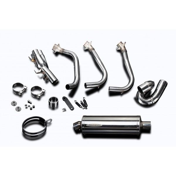 Delkevic volledig systeem Oval RVS 350mm - Street Triple (2017-2020)