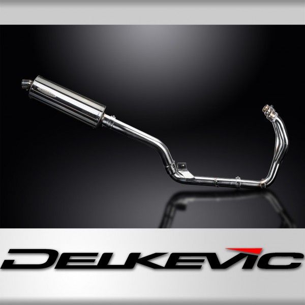 Delkevic volledig systeem Oval RVS 350mm - Tiger 800 2010-2019