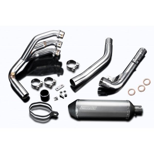 Delkevic volledig systeem Oval RVS 450mm - Tiger 800 2010-2019