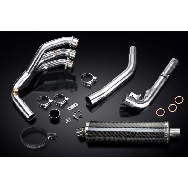 Delkevic volledig systeem Oval Carbon 450mm - Tiger 800 2010-2019