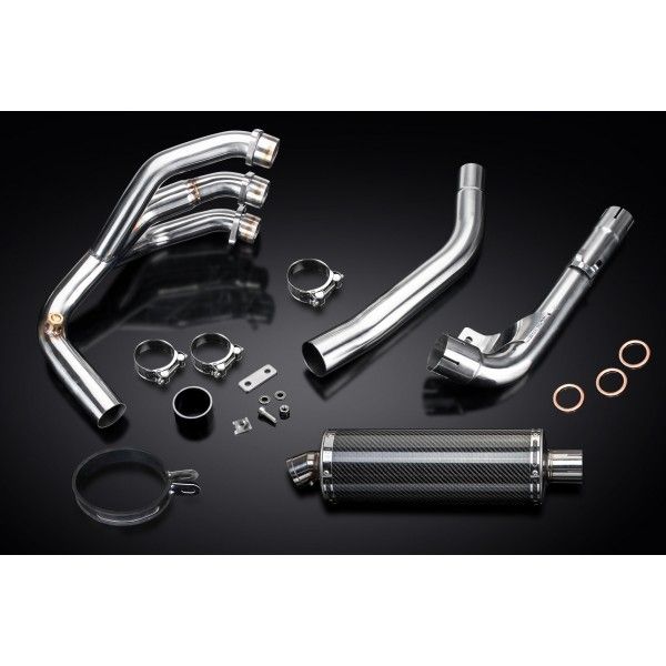 Delkevic volledig systeem Oval Carbon 350mm - Tiger 800 2010-2019