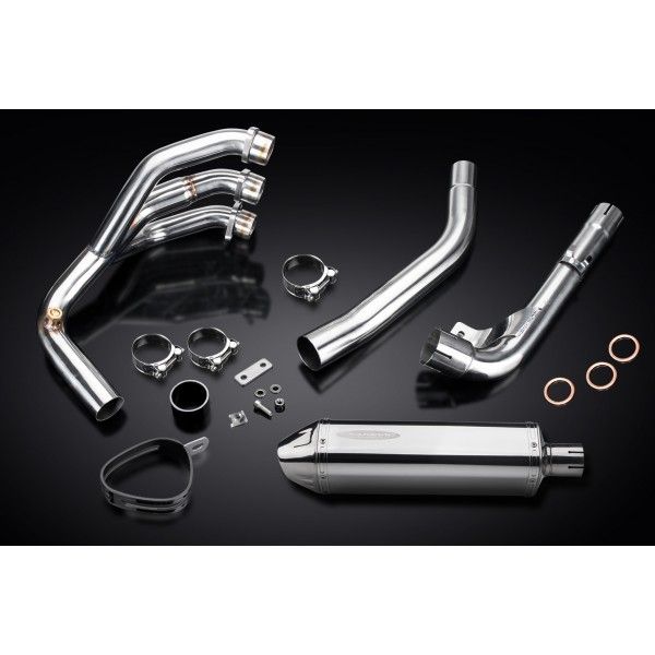 Delkevic volledig systeem Tri-Oval RVS 320mm - Tiger 800 2010-2019