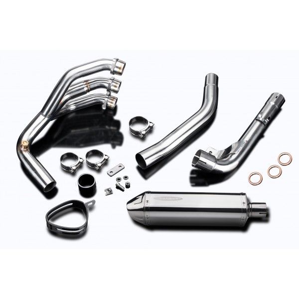 Delkevic volledig systeem Tri-Oval RVS 320mm - Tiger 800 2010-2019