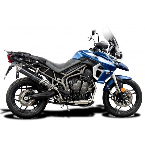 Delkevic volledig systeem Round Carbon 350mm - Tiger 800 2010-2019