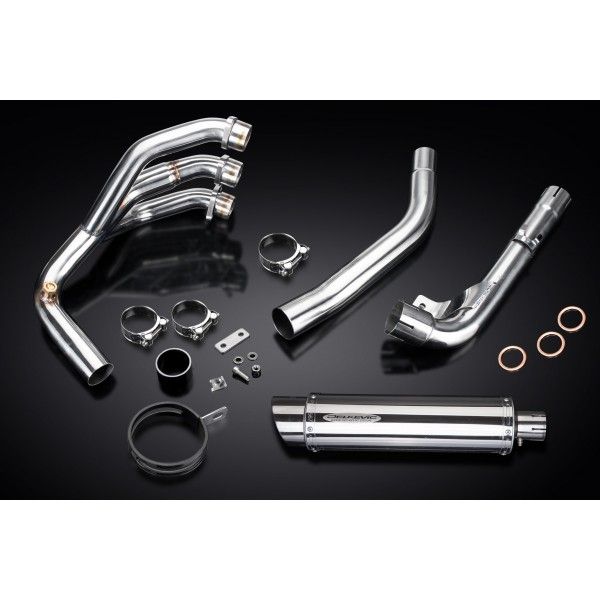 Delkevic volledig systeem Round RVS 350mm - Tiger 800 2010-2019