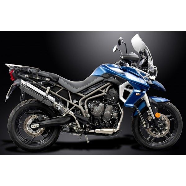 Delkevic volledig systeem Round RVS 350mm - Tiger 800 2010-2019