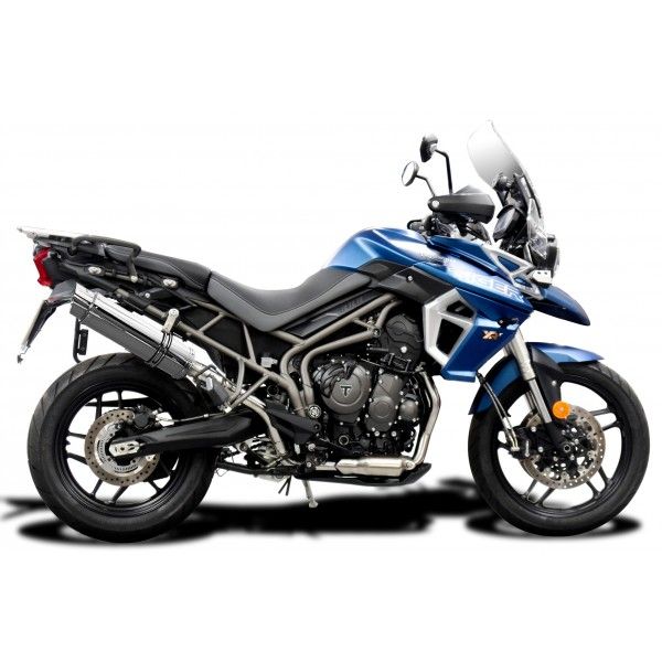 Delkevic volledig systeem Round RVS 350mm - Tiger 800 2010-2019