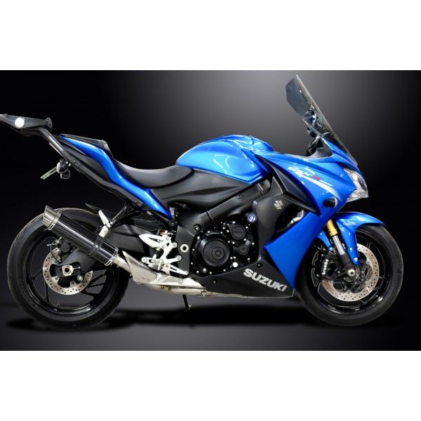 Delkevic volledig systeem Round Carbon 350mm - GSX-S1000F (2015-2020)