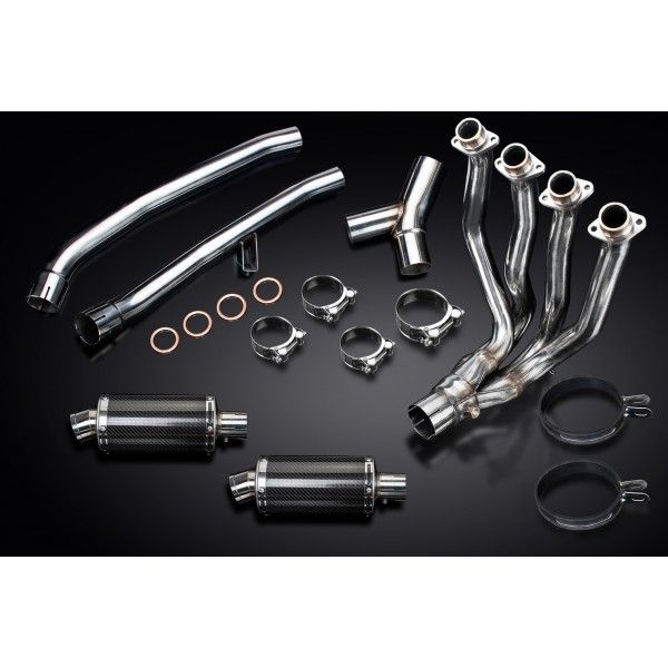 Delkevic volledig systeem Oval Carbon 225mm - ZZR1400 2012-2020