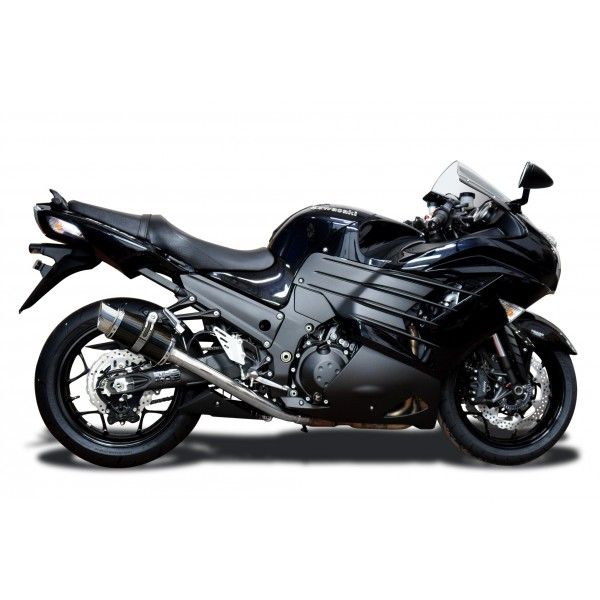 Delkevic volledig systeem Round Carbon 200mm - ZZR1400 (2012-2020)