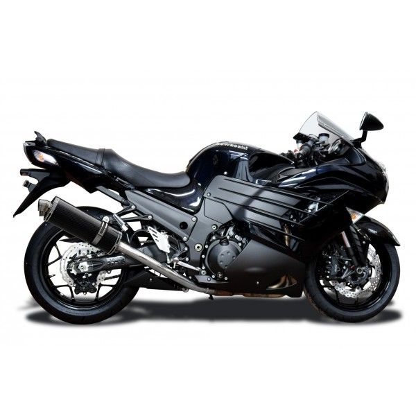 Delkevic volledig systeem Oval Carbon 350mm - ZZR1400 (2012-2020)