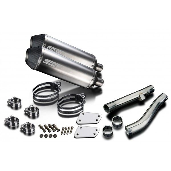 Delkevic slip-on kit X-Oval Titanium 343mm - XJR1200 (1995-1998)