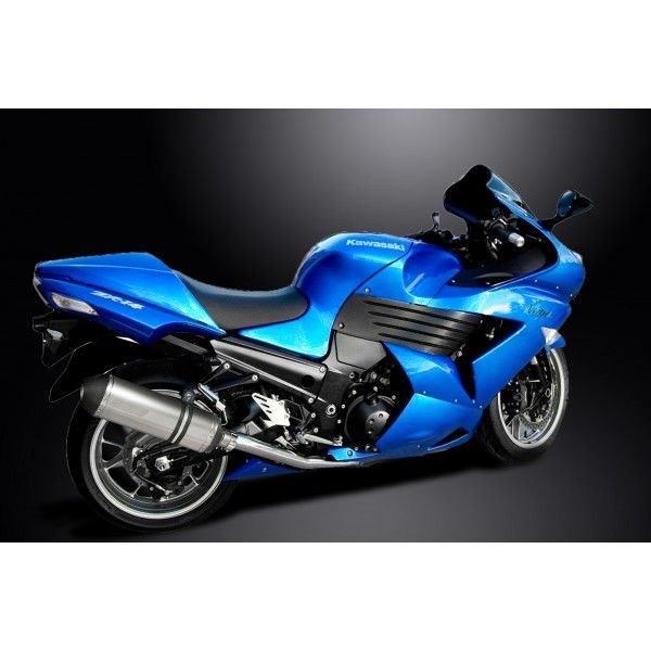 Delkevic slip-on kit X-Oval Titanium 343mm - ZZR1400/ZX14 (2008-2011)
