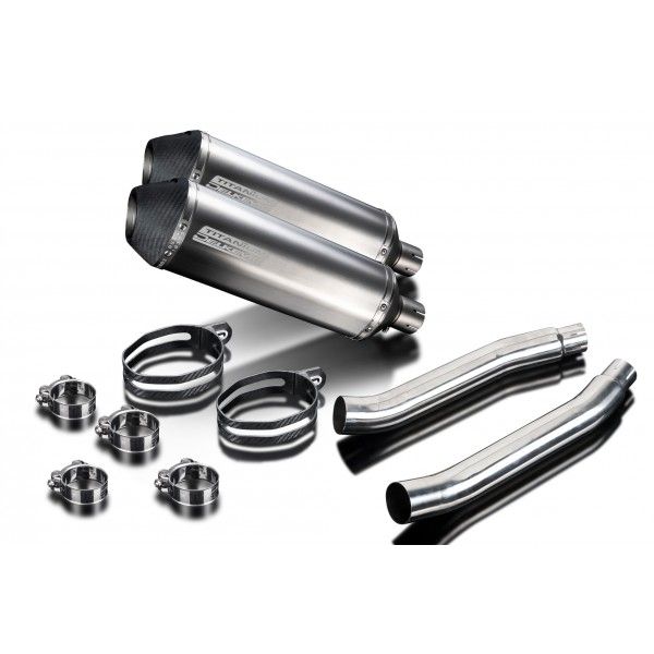 Delkevic slip-on kit X-Oval Titanium 343mm - TDM900 (2002-2013)
