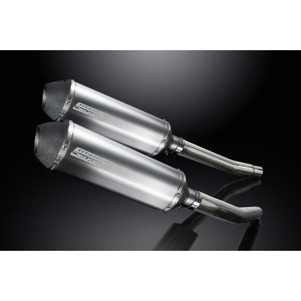 Delkevic slip-on kit X-Oval Titanium 343mm - GSX1300R HAYABUSA (2008-2019)