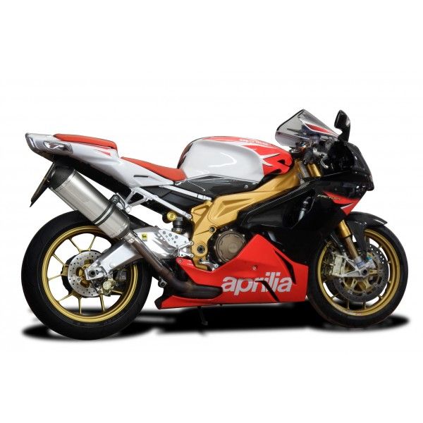 Delkevic slip-on kit X-Oval Titanium 343mm - TUONO1000R/ FACTORY (2006-2010)