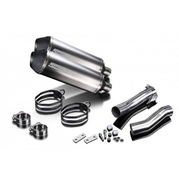 Delkevic slip-on kit X-Oval Titanium 343mm - Z1000SX (2010-2013)