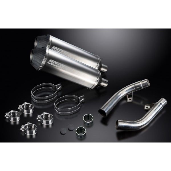 Delkevic slip-on kit X-Oval Titanium 343mm - CBF1000 (2006-2011)