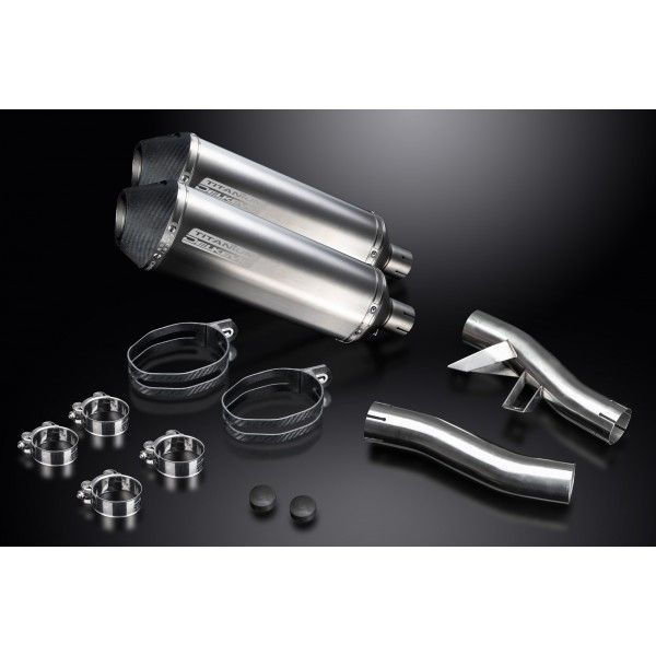 Delkevic slip-on kit X-Oval Titanium 343mm - GTR1000 (1986-2006)