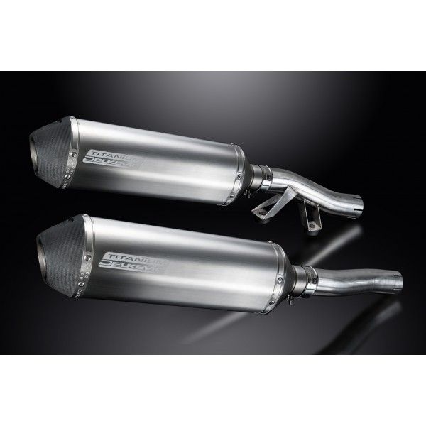 Delkevic slip-on kit X-Oval Titanium 343mm - GTR1000 (1986-2006)