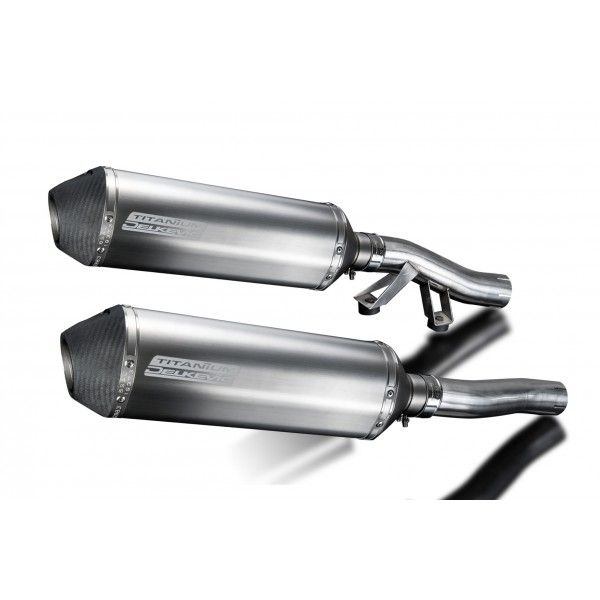 Delkevic slip-on kit X-Oval Titanium 343mm - GTR1000 (1986-2006)