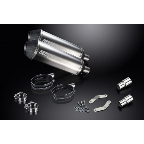 Delkevic slip-on kit X-Oval Titanium 343mm - Speed Triple 1050 (2005-2010)