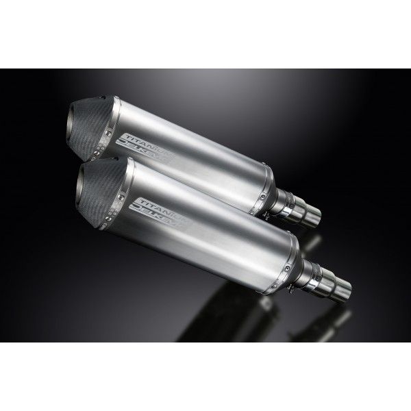 Delkevic slip-on kit X-Oval Titanium 343mm - Speed Triple 1050 (2005-2010)