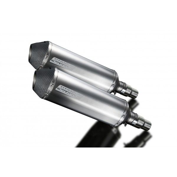 Delkevic slip-on kit X-Oval Titanium 343mm - Speed Triple 1050 (2005-2010)