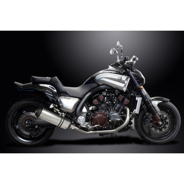 Delkevic slip-on kit X-Oval Titanium 343mm - V-Max 1700 (2009-2016)