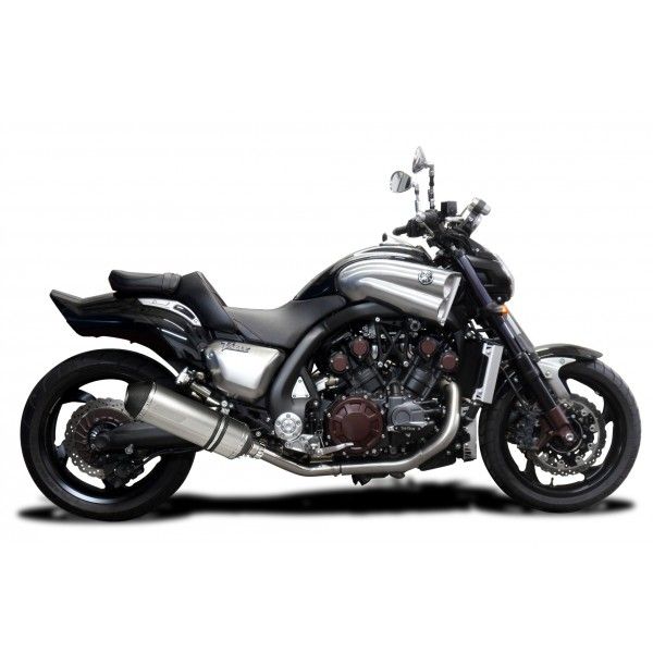 Delkevic slip-on kit X-Oval Titanium 343mm - V-Max 1700 (2009-2016)