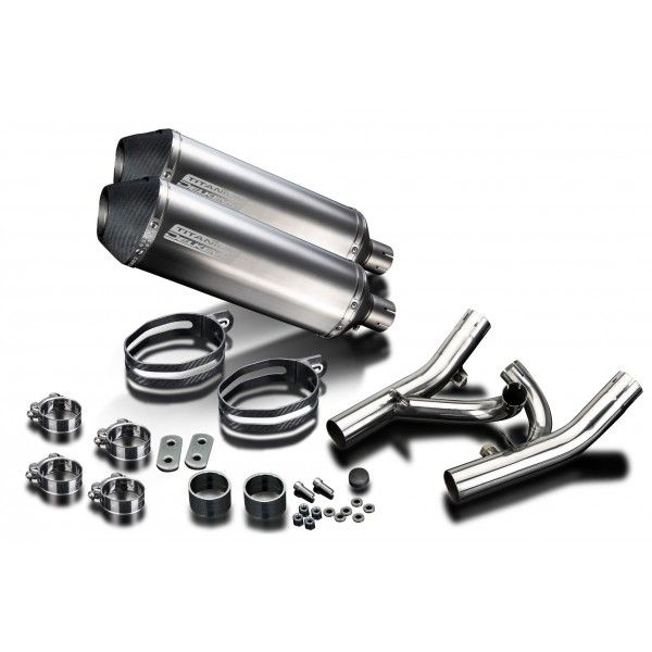 Delkevic slip-on kit X-Oval Titanium 343mm - V-Max 1700 (2009-2016)