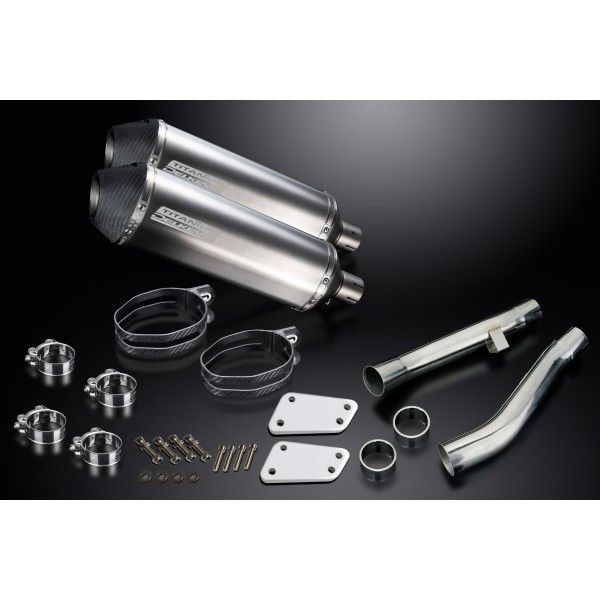 Delkevic slip-on kit X-Oval Titanium 343mm - XJR1300 (2004-2006)