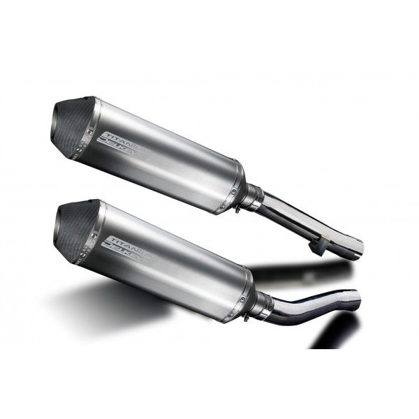 Delkevic slip-on kit X-Oval Titanium 343mm - XJR1300 (2004-2006)