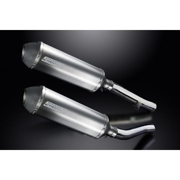 Delkevic slip-on kit X-Oval Titanium 343mm - XJR1300/SP (1998-2007)