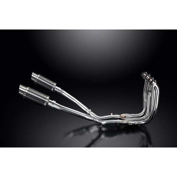 Delkevic volledig systeem Round Carbon 200mm - GSX1300R HAYABUSA 2008-2019