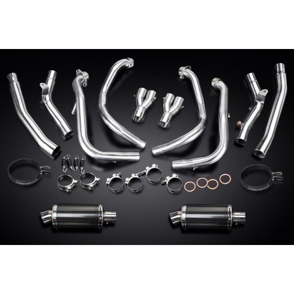 Delkevic volledig systeem Oval Carbon 225mm - GSX1300R HAYABUSA 2008-2019