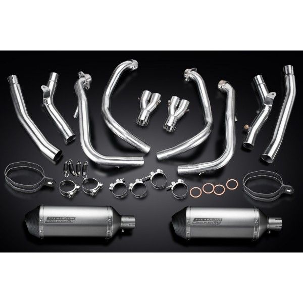 Delkevic volledig systeem X-Oval Titanium 260mm zonder e-keur - GSX1300R HAYABUSA 2008-2019