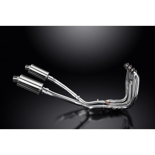 Delkevic volledig systeem Oval RVS 225mm - GSX1300R HAYABUSA 2008-2019