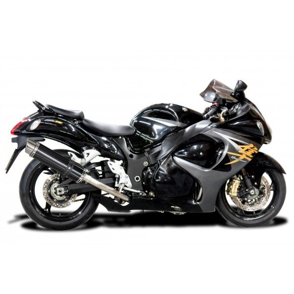 Delkevic volledig systeem Round Carbon 350mm - GSX1300R HAYABUSA 2008-2019
