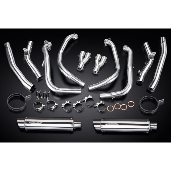 Delkevic volledig systeem Round RVS 350mm - GSX1300R HAYABUSA 2008-2019